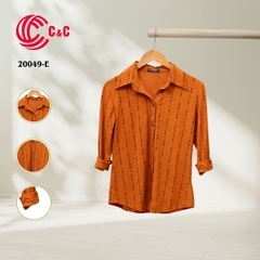 20049 - Vải Thun Họa Tiết Kẻ Sọc Dọc Chấm Bi 5 Màu