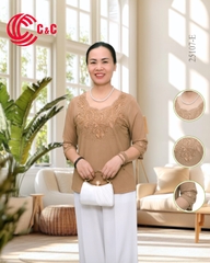 25107 - Cổ Đa Giác Đắp Ren Thêu Hoa Đăng Lá Đính Đá 9 Màu Độc Đáo