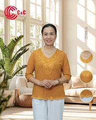 25108 - Cổ Tim Đắp Ren Thêu Họa Tiết Đính Hạt Đá Lớn Lấp Lánh