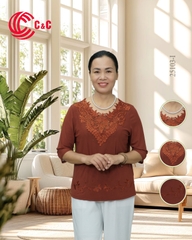 25103 - Cổ Ren Thêu Hoa Văn Tinh Xảo Đính Đá Thủy Tinh