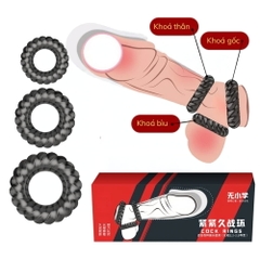 Vòng đeo dương vật Aichao Cock Ring Bộ 3s
