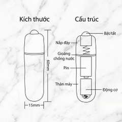 Đạn rung inox 1 chế độ