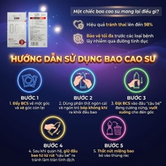 Bao cao su Jiuuy 002 Light Sensation siêu mỏng hộp 10 chiếc