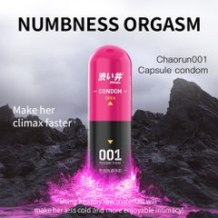 Bao cao su DryWell PU 001 Numbness Orgasm – Siêu mỏng 001 tăng cảm giác nữ – Vỉ 3 viên