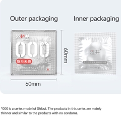 Bao Cao Su Drywell Naked Invisible 000 – Siêu Mỏng, Cảm Giác Chân Thật – Hộp 6 Cái