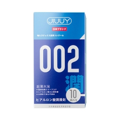 Bao cao su Jiuuy 002 Water Moisture siêu mỏng nhiều gel hộp 10 chiếc
