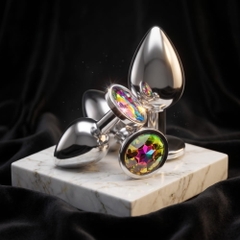 Plug hậu môn Inox Đính Đá