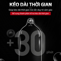 Bao cao su DryWell Long Lasting kéo dài thời gian hộp 12 chiếc