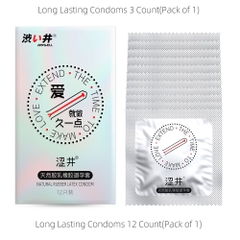 Bao cao su DryWell Long Lasting kéo dài quan hệ hộp 12 cái