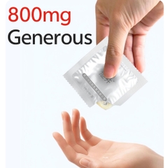 Bao cao su Drywell Naked Granule – Nhám toàn thân, nhiều gel – Hộp 6 cái