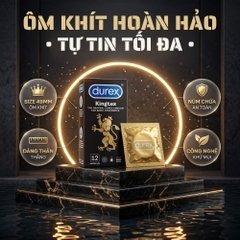 Bao cao su Durex Kingtex size nhỏ hộp 12 chiếc