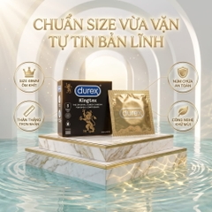 Bao cao su Durex Kingtex size nhỏ hộp 3 chiếc