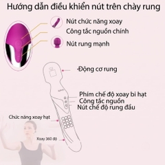 Chày rung hai đầu đa năng Aphojoy Yue Dong