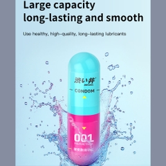 Bao cao su DryWell PU 001 Ultimate Lubrication – Siêu mỏng 001 siêu trơn mượt – Vỉ 3 viên