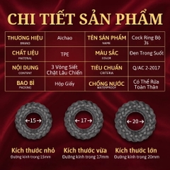Vòng đeo dương vật Aichao Cock Ring Bộ 3s