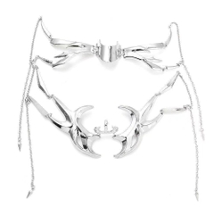 BDSM Mặt nạ mũi A + cằm Cyberpunk inox bạo dâm chính hãng