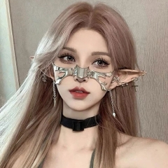 BDSM Mặt nạ mũi A Cyberpunk inox bạo dâm chính hãng