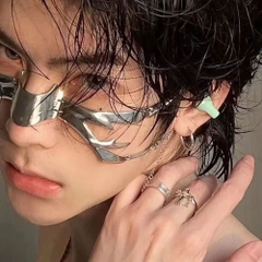 BDSM Mặt nạ mũi A Cyberpunk inox bạo dâm chính hãng