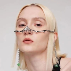 BDSM Mặt nạ mũi B Cyberpunk inox bạo dâm chính hãng