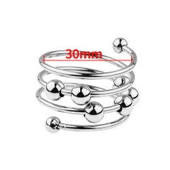 BDSM Vòng bi inox xoắn ốc bạo dâm chính hãng