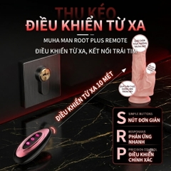 Dương vật giả hít tường đa năng Muha Man Root Plus remote