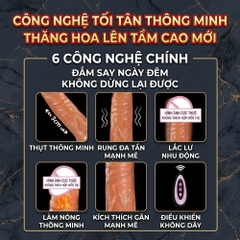 Dương vật giả hít tường đa năng Muha Man Root Plus remote