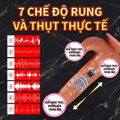 Dương vật giả hít tường đa năng Muha Man Root Plus remote