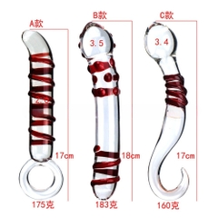 Dương vật giả ngụy trang Thủy Tinh Gân Đỏ chính hãng
