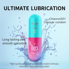 Bao cao su DryWell PU 001 Ultimate Lubrication - Siêu mỏng 001 - Trơn mượt tối đa - Hộp 6 viên