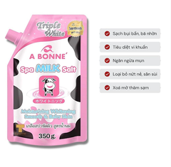 Muối tắm sữa bò tẩy tế bào chết A Bonne Spa Milk Salt 350gr chính hãng