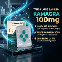 Viên uống cương dương Kamagra 100mg hộp 4 viên