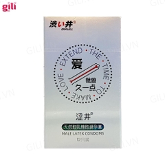 Bao cao su Drywell Long Lasting hộp 12 chiếc kéo dài thời gian chính hãng