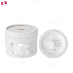 Bao cao su siêu mỏng DryWell Super Thin PU 002 3 chiếc chính hãng