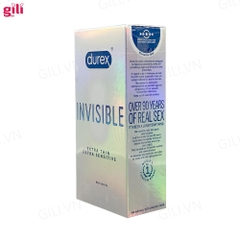 Bao cao su siêu mỏng Durex Invisible hộp 10 chiếc chính hãng