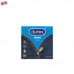 Bao cao su Durex Jeans Easy-On hộp 3 chiếc chính hãng