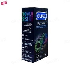 Bao cao su Durex Performa hộp 12 chiếc kéo dài thời gian chính hãng