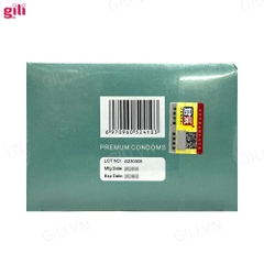 Bao cao su siêu mỏng Juncai Spearmint kéo dài thời gian hộp 10 chiếc chính hãng