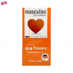 Bao cao su Masculan Long Pleasure hộp 10 chiếc kéo dài thời gian chính hãng