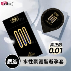 Bao cao su Olo Invisible 0.01mm hộp 3 chiếc siêu mỏng chính hãng