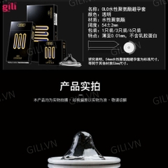 Bao cao su Olo Invisible 0.01mm hộp 3 chiếc siêu mỏng chính hãng