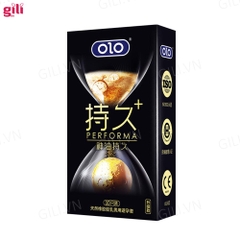 Bao cao su Olo Performa Đen hộp 10 chiếc kéo dài thời gian chính hãng