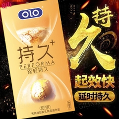Bao cao su Olo Performa Vàng hộp 10 chiếc kéo dài thời gian chính hãng