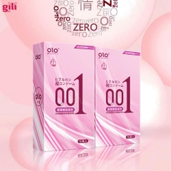 Bao cao su Olo Superior Hồng Nhám hộp 10 chiếc siêu mỏng chính hãng