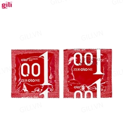 Bao cao su siêu mỏng Olo Thin Square Red hộp 10 chiếc chính hãng