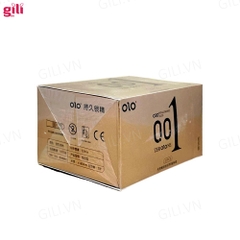 Bao cao su siêu mỏng Olo 0.01 Vàng hộp 10 chiếc chính hãng