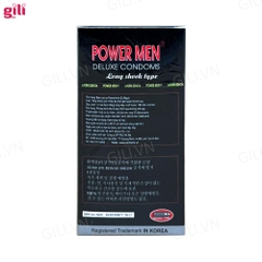 Bao cao su Powermen Cá Ngựa hộp 12 chiếc kéo dài thời gian chính hãng