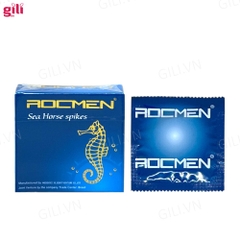 Bao cao su Rocmen Sea Horse Spikes hộp 3 chiếc tăng khoái cảm chính hãng