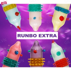 Bao cao su tăng khoái cảm Runbo Extra hộp 6 chiếc chính hãng