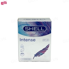 Bao cao su siêu mỏng Shell Intense hộp 3 chiếc chính hãng