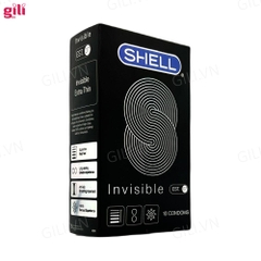 Bao cao su Shell Invisible hộp 10 chiếc kéo dài thời gian chính hãng